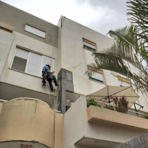 שיקום בטון בקירות חיצוניים בגובה
