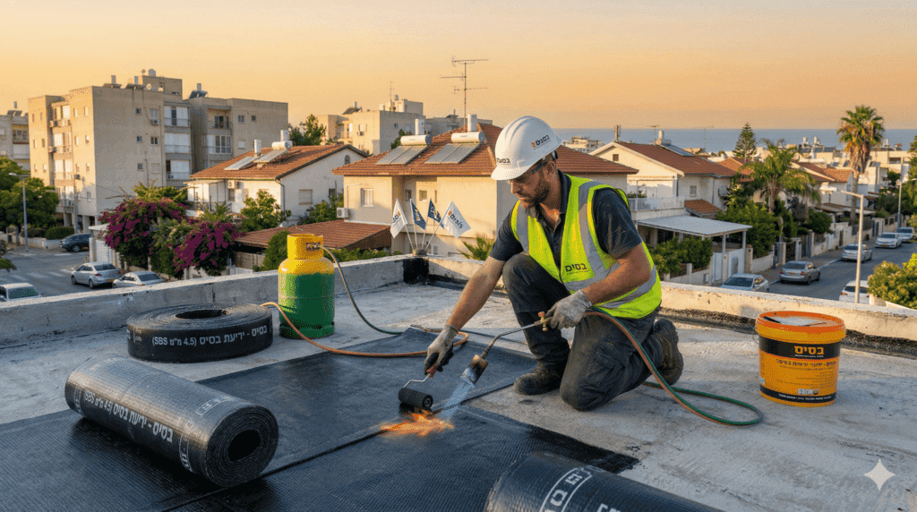 איטום קיר אטיק: נקודת הכשל מס' 1 בגג — ומה עושים – בסיס עבודות בגובה קיר אטיק בגג שטוח לפני עבודות איטום ביריעות ביטומניות