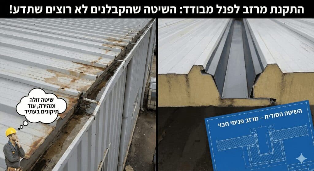 ביסוס עבודות בגובה עם ציוד בטיחות ומבנה יציב.