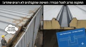 ביסוס עבודות בגובה עם ציוד בטיחות ומבנה יציב.